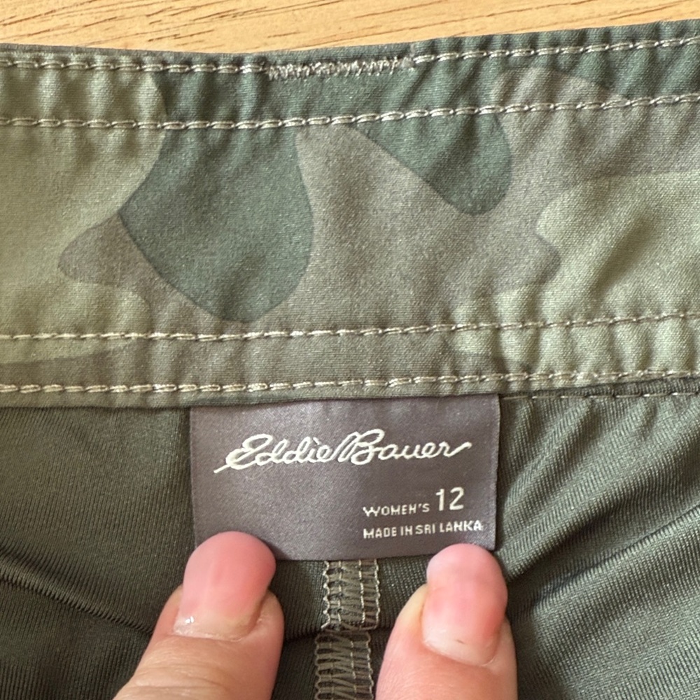 Eddie Bauer Green Camouflage Mini Skirt - Picture 2 of 5